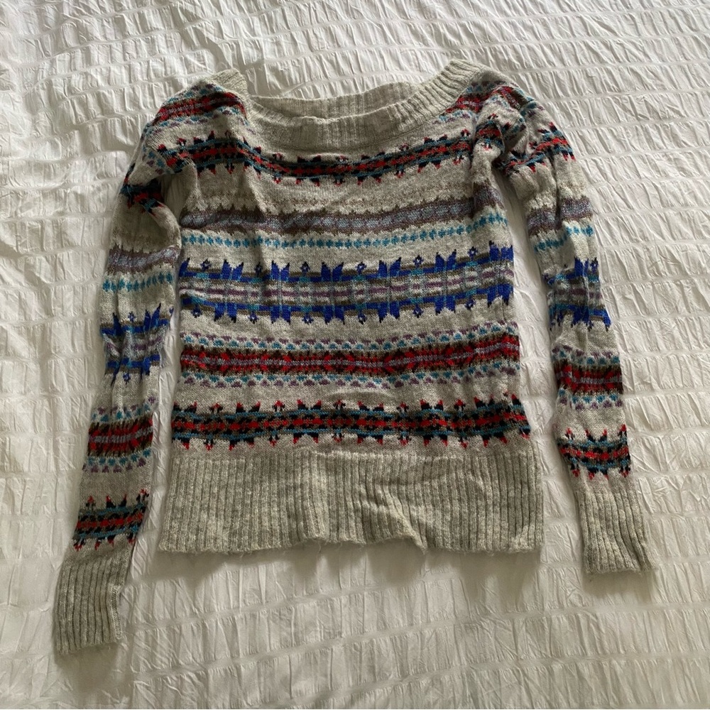 American Eagle boat neck sweater